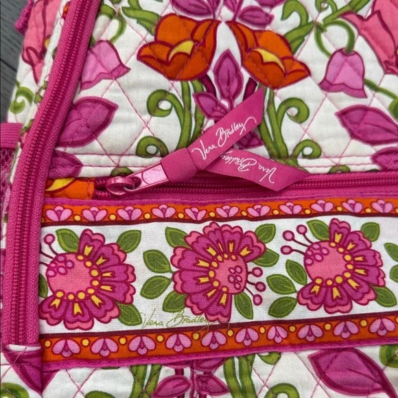 Vera Bradley Sling Tennis Backpack in Lilly Bell NWOT - Pink Floral - Picture 2 of 9